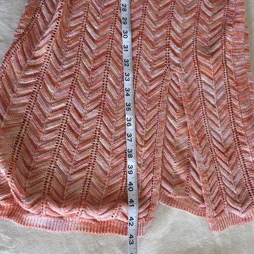 Madden NYC Space Dye Sleeveless Crochet Knit Midi Dress Size S - Picture 11 of 12
